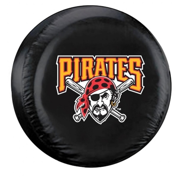 Fremont Die Consumer Products Pittsburgh Pirates Tire Cover Standard Size Black 2324568423 - main